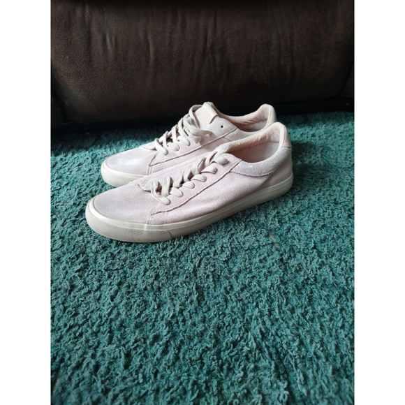Express Men's Light Pink Suede Sneakers 11 - Picture 1 of 16